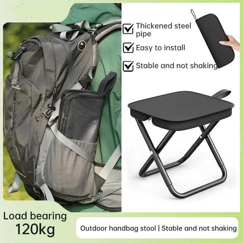 Portable Ultralight Camping Picnic Chair - Doubles as Fishing Stool and Travel Seat with Fishing Tool Holder