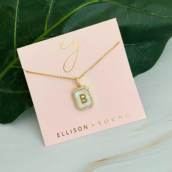 Initial Deco Open Locket Pendant Necklace - Gifts for You 'n Me