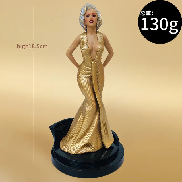 Hot toys Marilyn Monroe beautiful woman Immovable statue With base cake Pendant Collectible decoration Model Toy Figures gifts