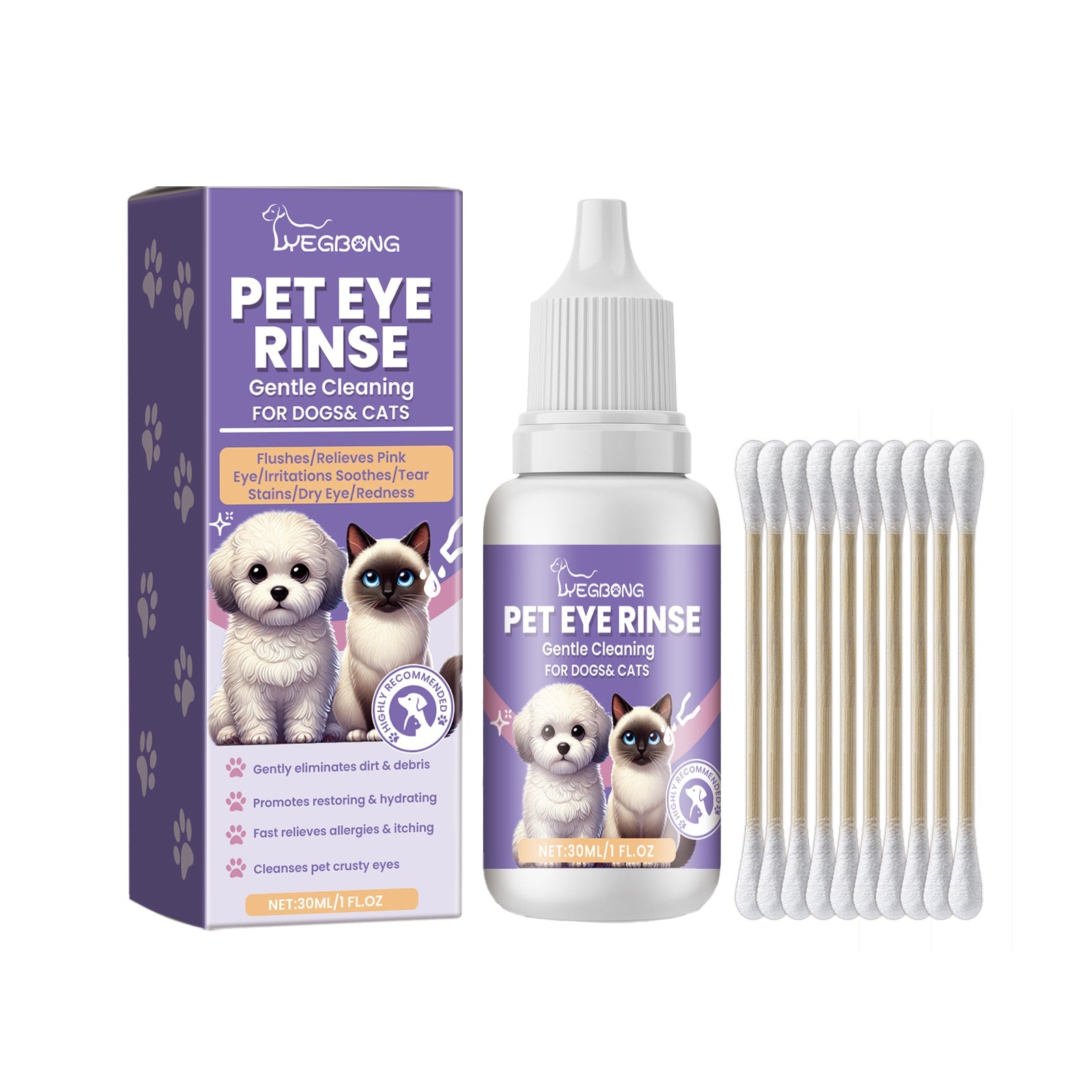 Gentle Eye Wash For Pets Gently Cleans The Eye Dirt Of Pet Cats And Dogs