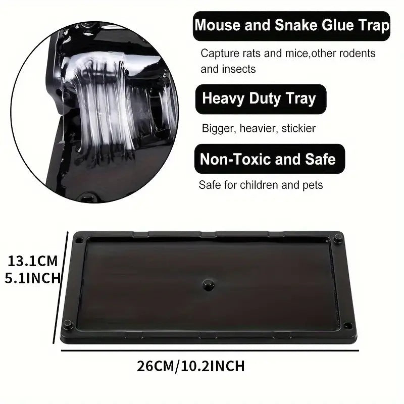 2pcsEliminate Mice & Insects Instantly Mouse & Insect Glue Traps Ready To Use Indoors,Rodent Mouse Rat Insect Sticky Adhesive