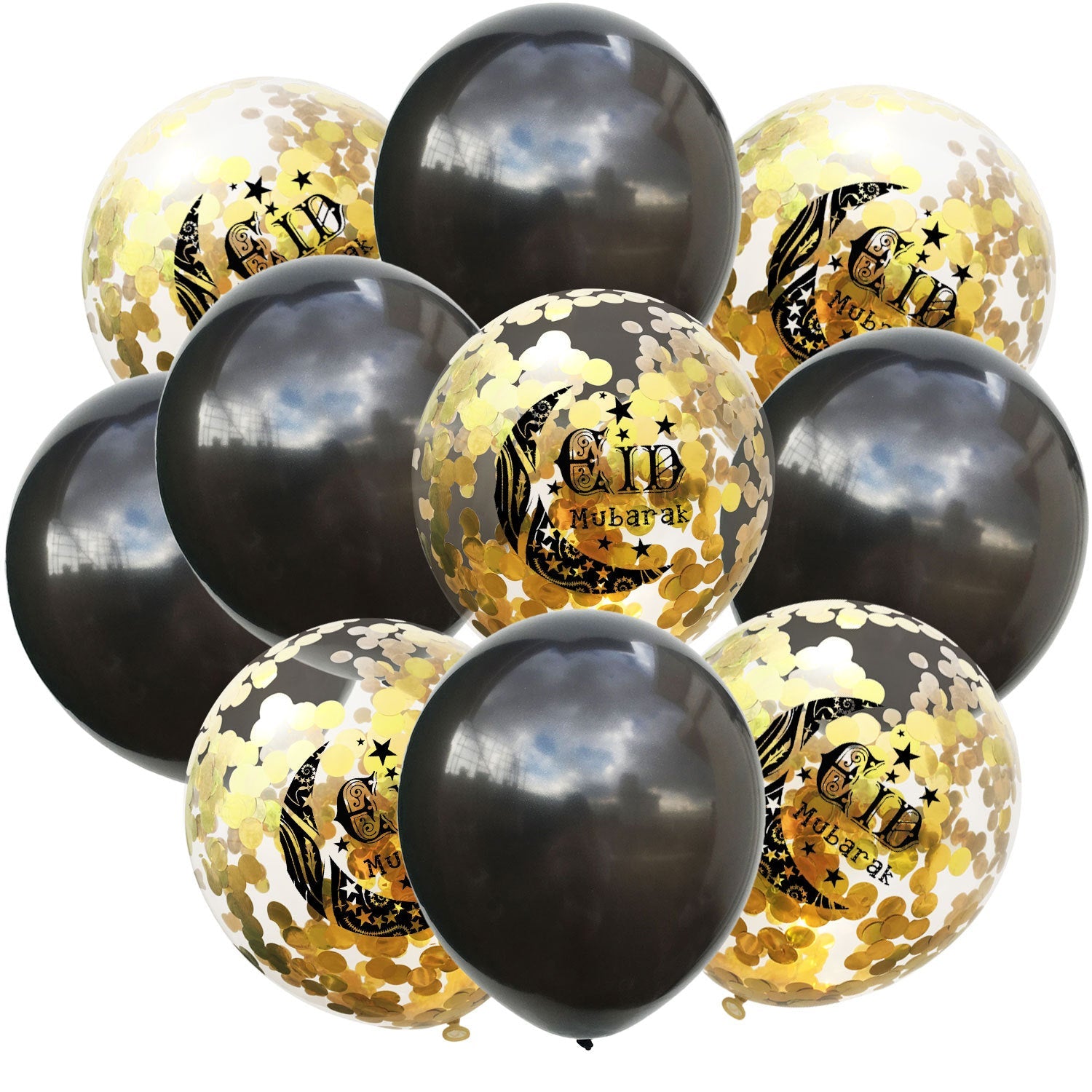 Moon Castle Party Celebrates Latex Balloon Transparent Paper Shard Glitter Balloon Set