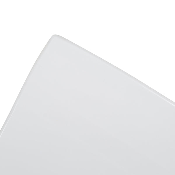 Roshan Farmhouse Acacia Wood Dining Chairs, White (Set of 2)