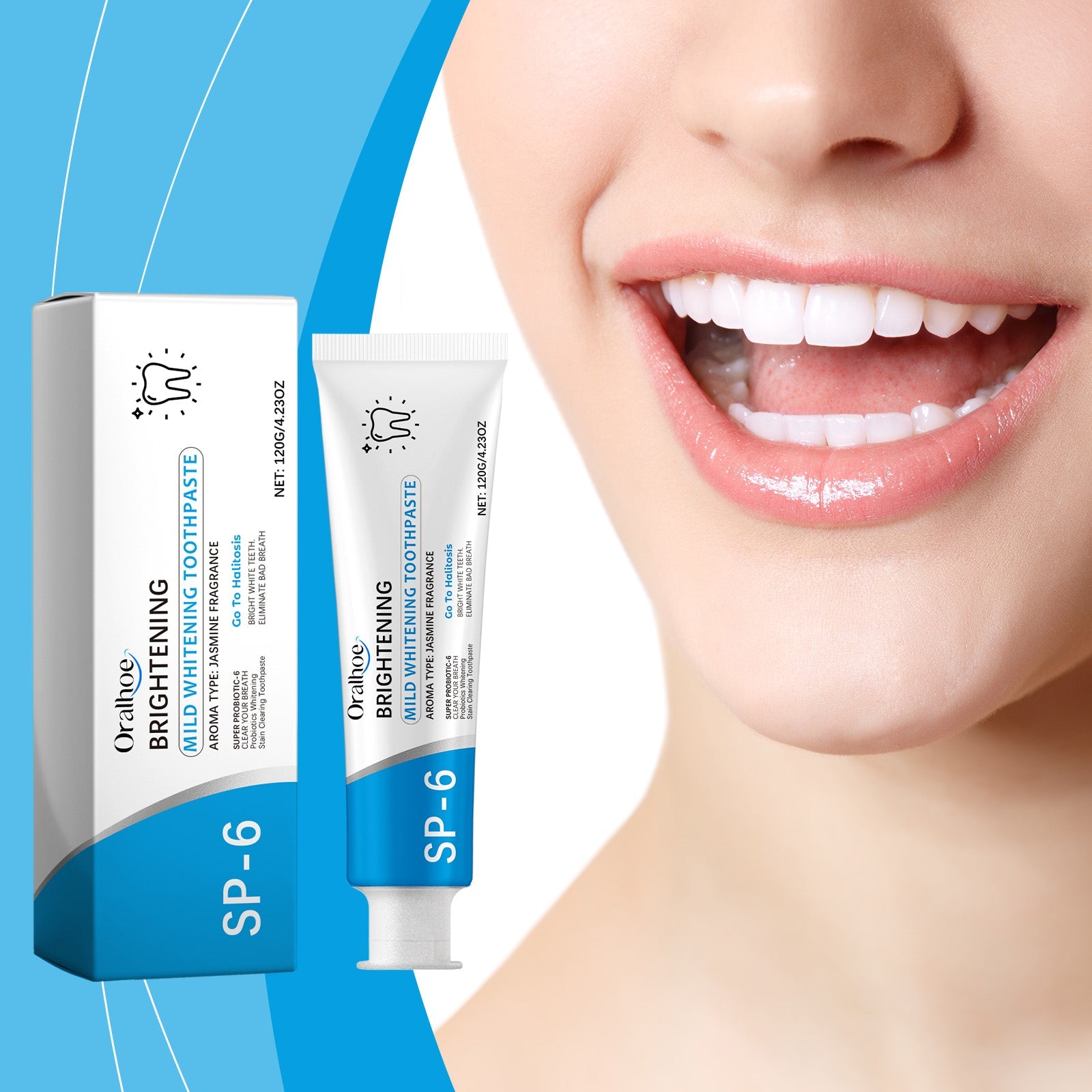 Cleaning Toothpaste, Gentle Cleaning Care For Teeth Care Odor Fresh Remove Stains Mint Toothpaste