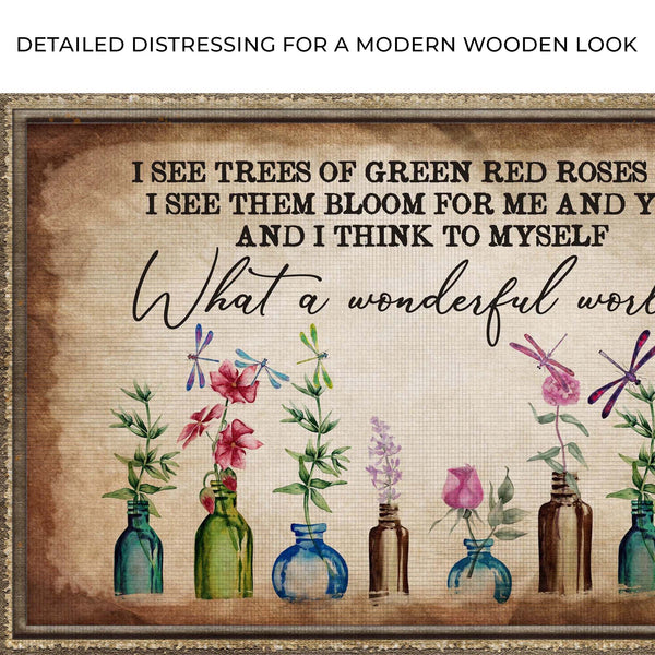 What A Wonderful World Sign X