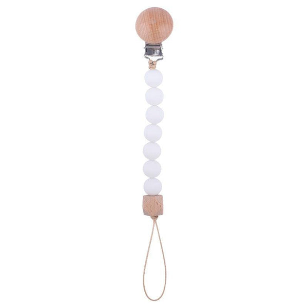Infant and toddler products, beech wood pacifier clip, soothing wood octagonal pacifier, anti drop chain