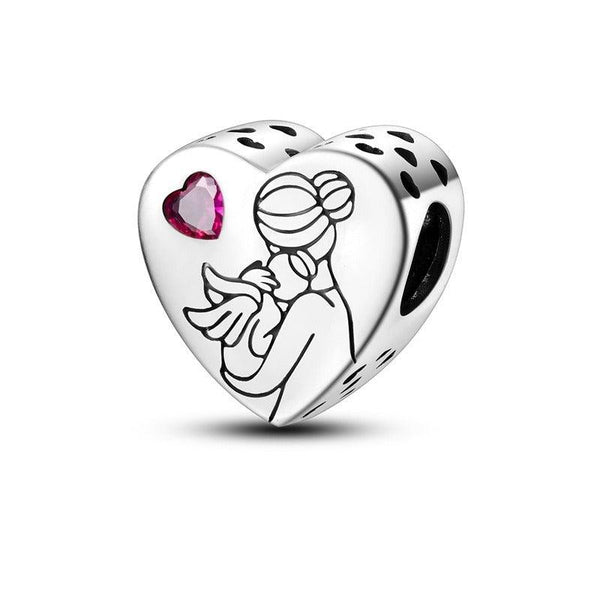 Family and Friendship Series Love Bead Pendant DIY Bracelet Necklace