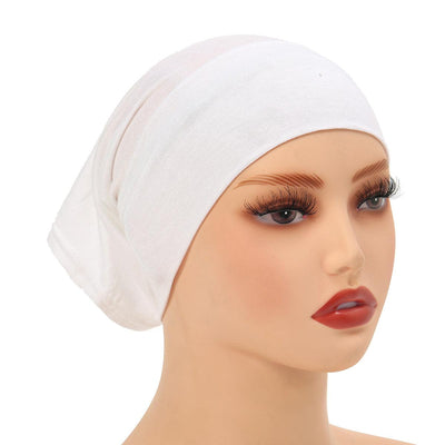 High-Quality Solid Color Silk-Cotton Lining Cap Women's Fashion Simple Versatile Wide-Brimmed Hat