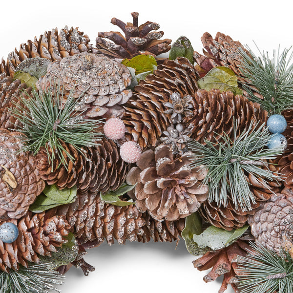 18.5'' PINE CONE WREATH