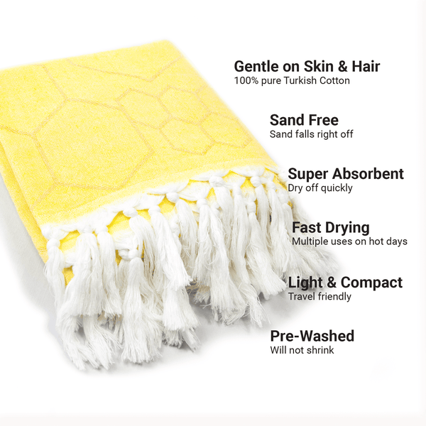 Turkish Towel | Single Set | Yellow + Orange
