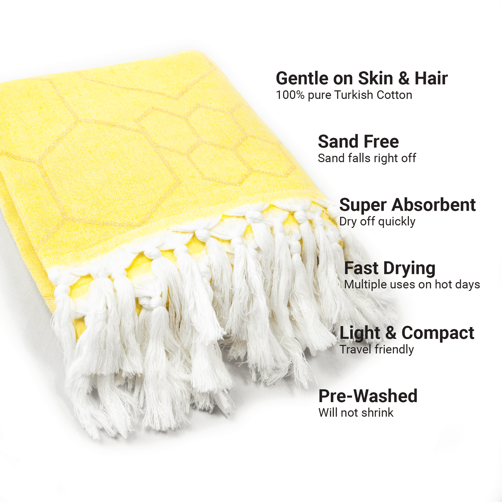 Turkish Towel | Body Towel | Yellow + Orange