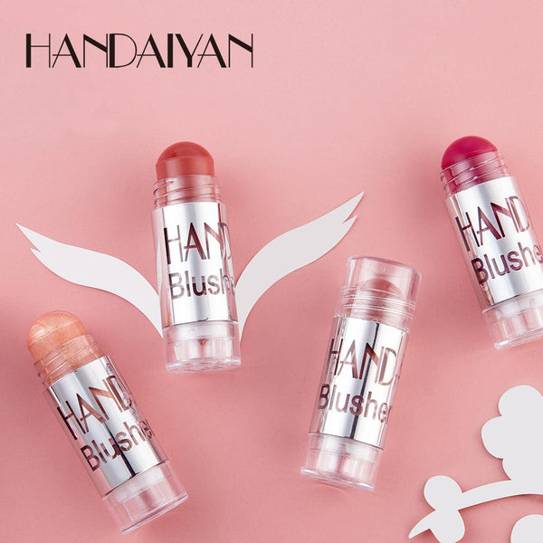 HANDAIYAN Chubby Crayon Blush Stick Moisturizing And Smooth Rouge Pen Blush Strip Cream Blush Stick Rouge