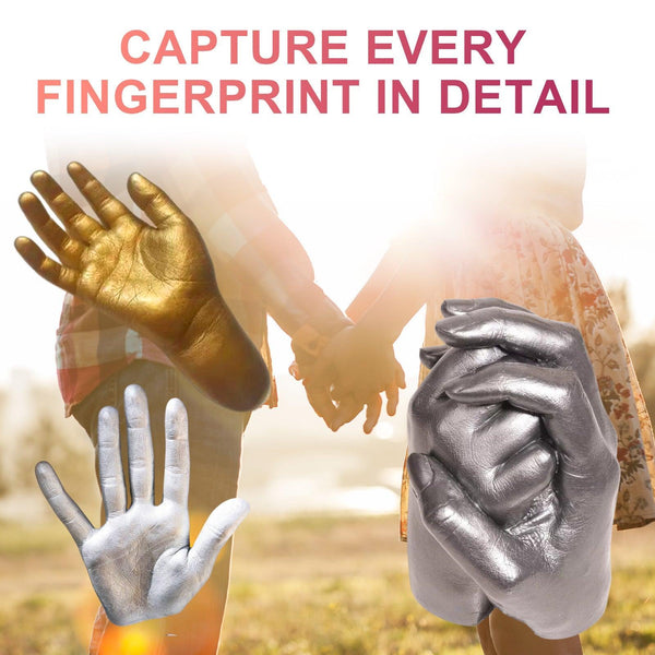 Couple Hand Model Clone Powder, Valentine's Day Diy Gift 3d Hand Model Crafts Creative Home Decoration