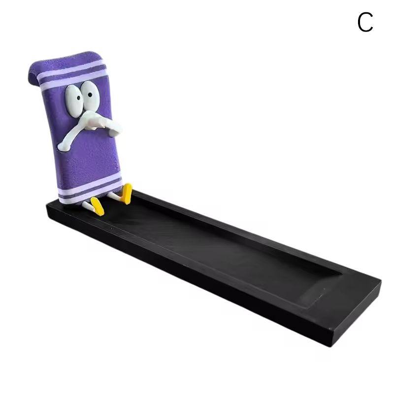 Towelie Servietsky Incense Stick Holder, realistic handmade crafts, home decor, ideal for meditation and yoga.