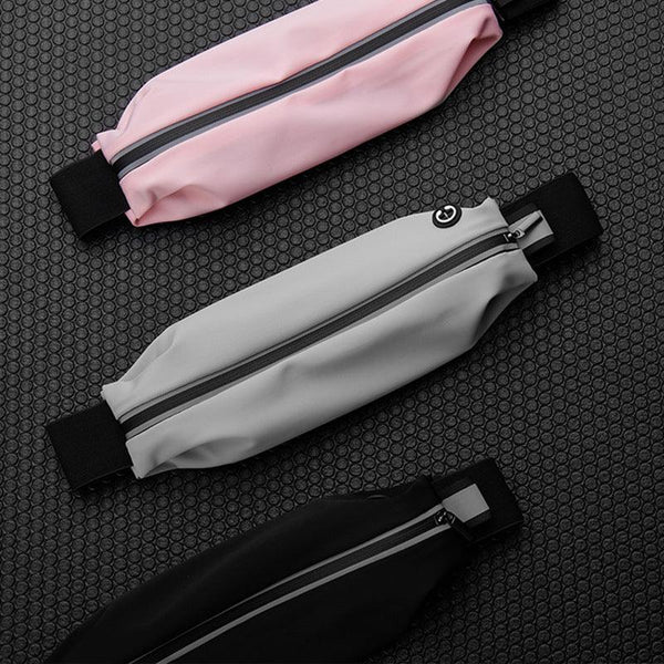 Sports waist packaging, mobile phone, men's and women's outdoor running waist bag, elastic and close fitting storage, waterproof and fashionable, not shaking
