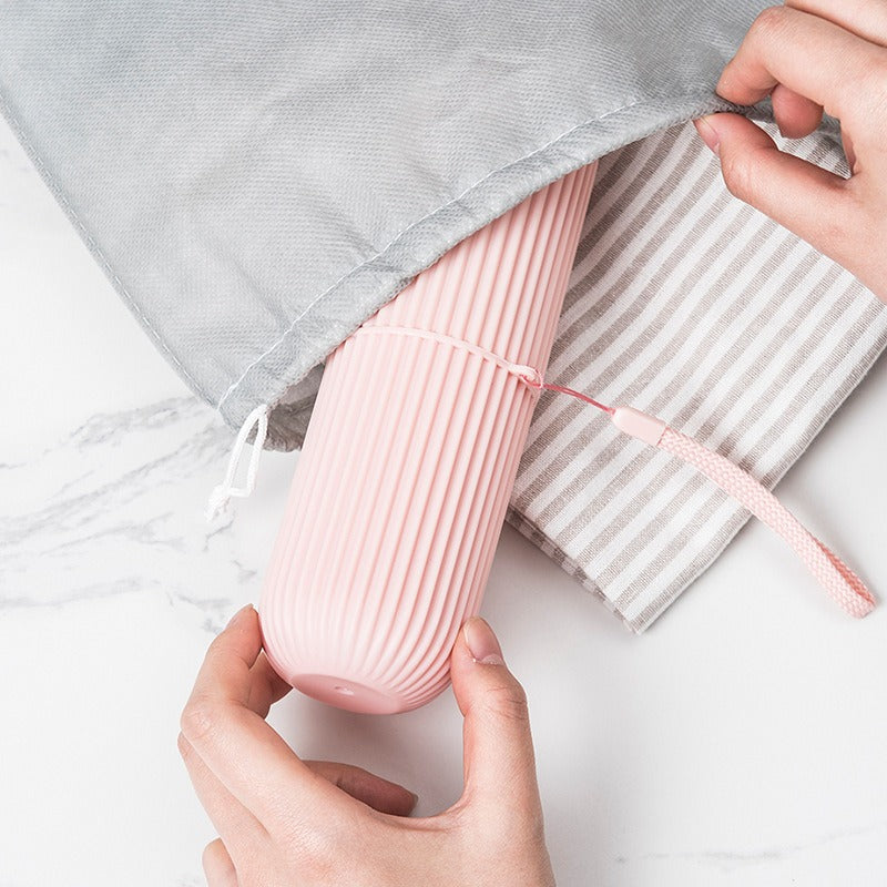 Plastic toothbrush box portable toothbrush cup brushing teeth mouthwash cup and dental cylinder