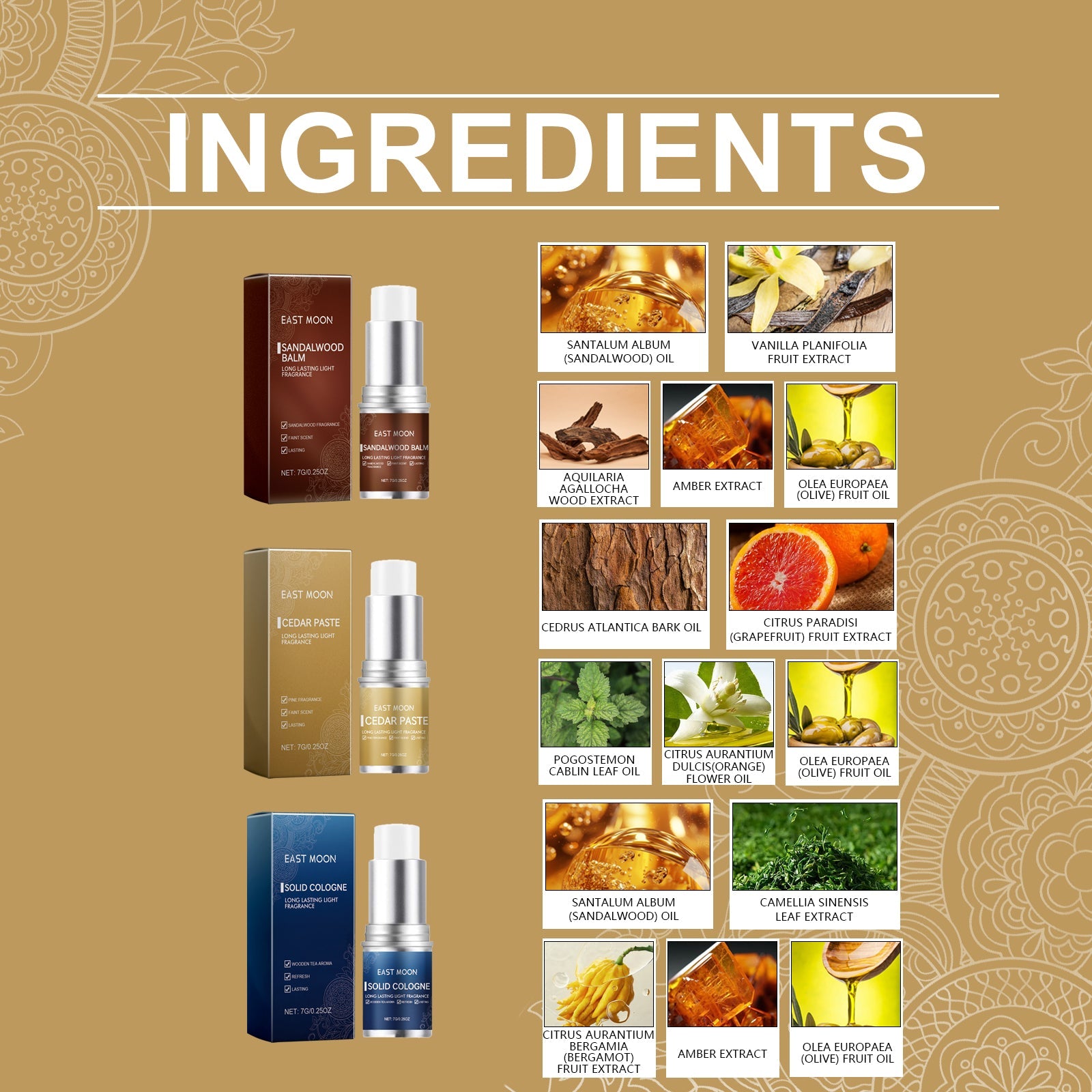 Men's Balm Stick Refreshing Non-Sticky Long Lasting Fragrance For Men Charm Balm Applicator