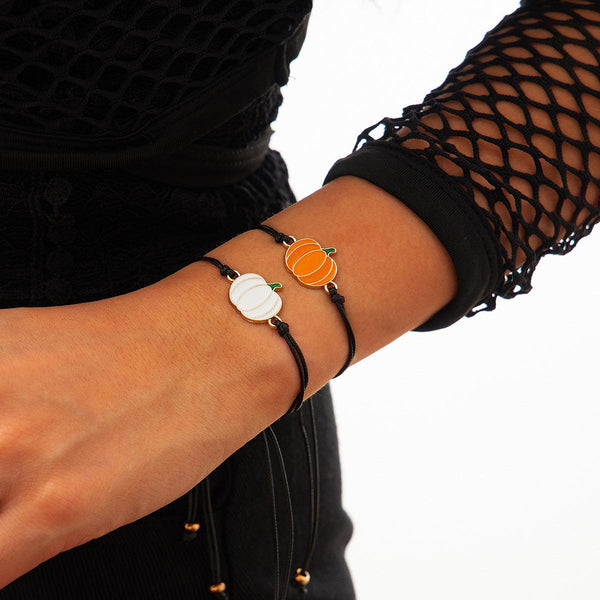 Ghost Festival Ghost Skin Wax Wire Bracelet Black Wind Bat Alloy Bracelet Set