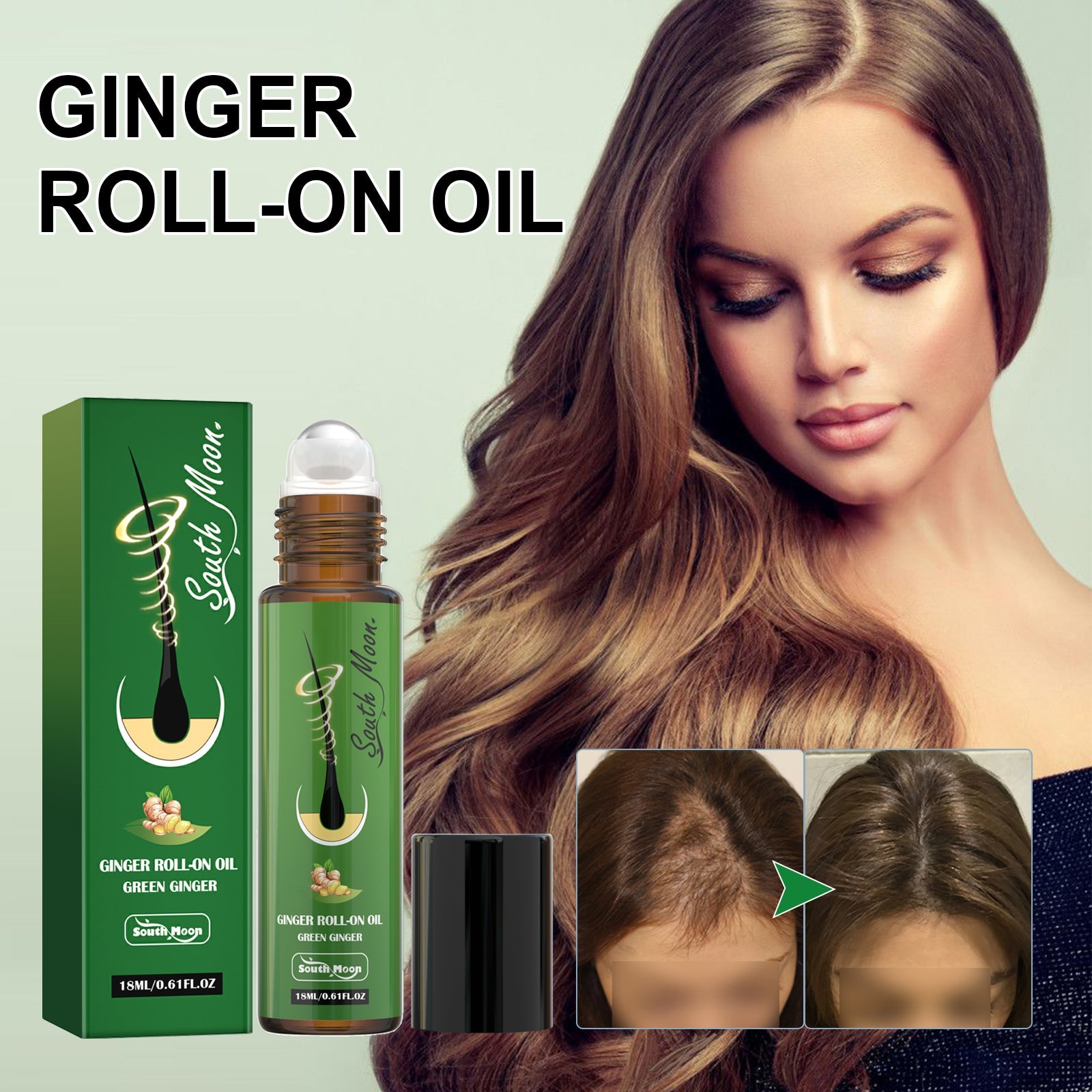 Ginger Hair Care Ball Scalp Care Nourishes Soft, Fluffy, Glossy Hair And Strengthens Hair
