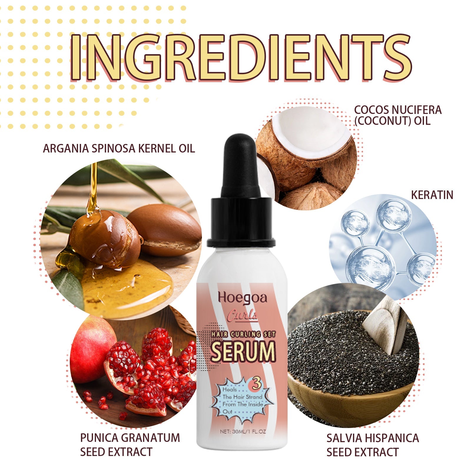 Hair Curling Set, Moisturizing Curly Hair Styling Curly Styling Moisturizing Leave-In Hair Care