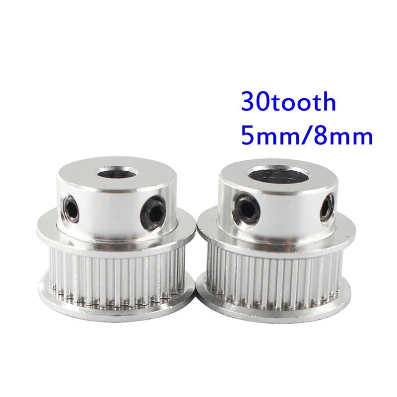 1Pcs GT2 Pulley 30 36 40 60 Tooth 60T 5mm Bore GT2 Timing Pulley for Reprap 3D Printer Parts gt2 pulley 60 teeth