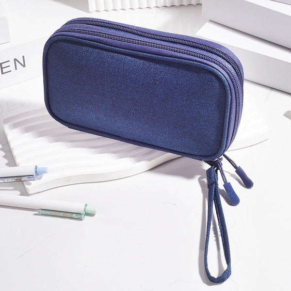 Multi - Functional Digital Accessories Organizer with Multiple - Layer Data Cable Pouch, Dust - proof Headphone Bag and Power Bank Pocket