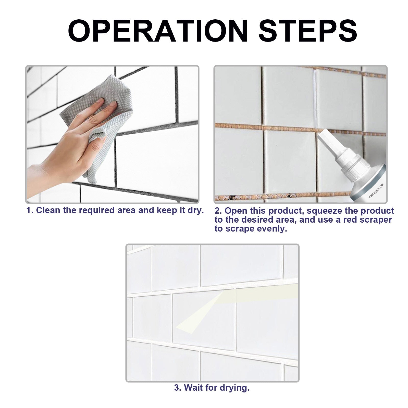 Plastic Cement Sealant, Wall And Floor Tile Crack Repair Glue Seam Tile Adhesive
