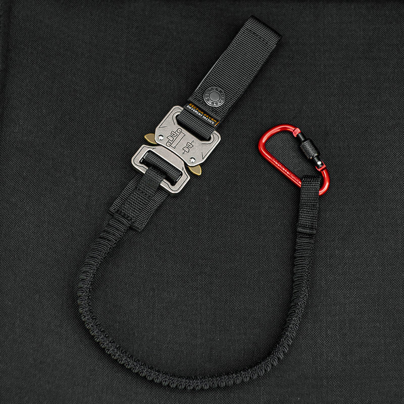 Func. tool rope, equip. tools, phone anti-loss hooks, bag & pant dec. ropes