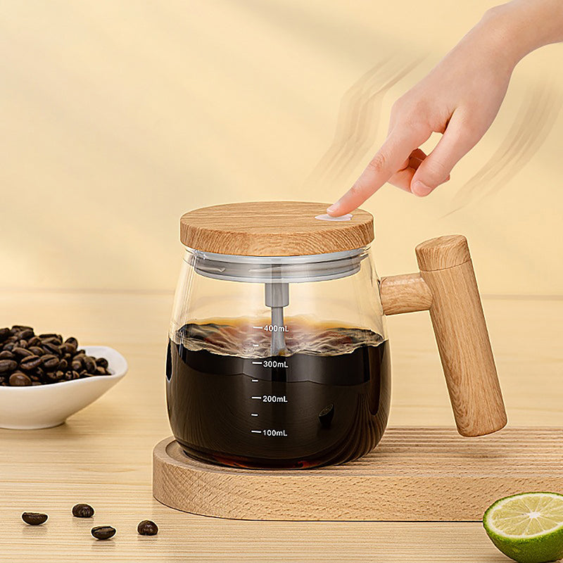 Self Stirring Bamboo Mug