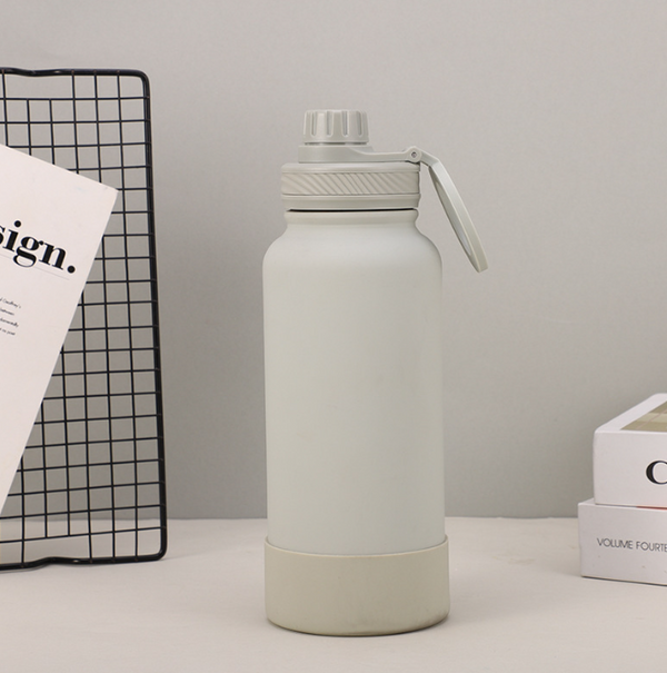 Magnetic Phone Holder Outdoor Large Capacity 1L Wide-Mouth Insulated Stainless Steel Sports Water Bottle