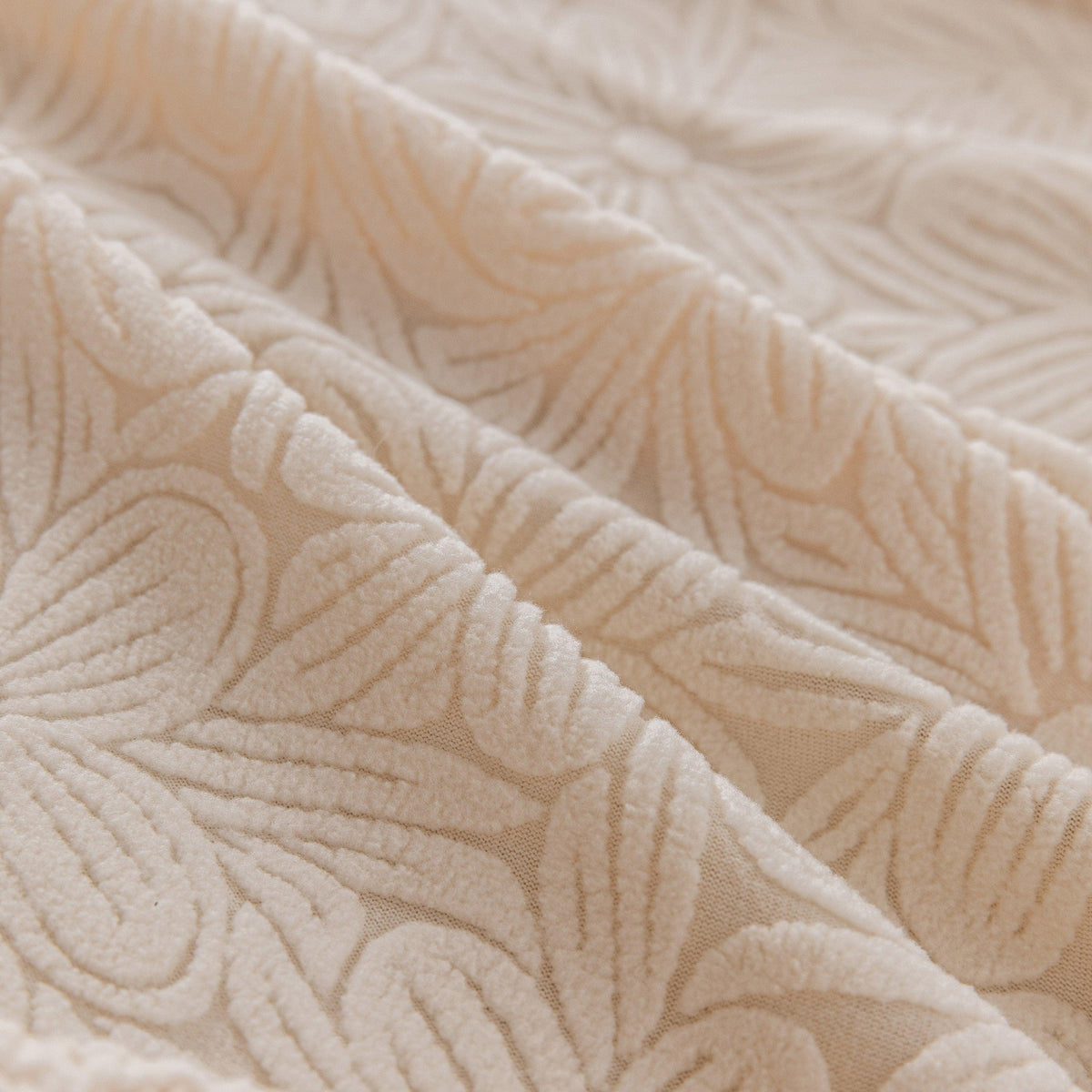 High Elastic Floral Couch Slipcover, Jacquard Stretch Non-Slip Furniture Protector