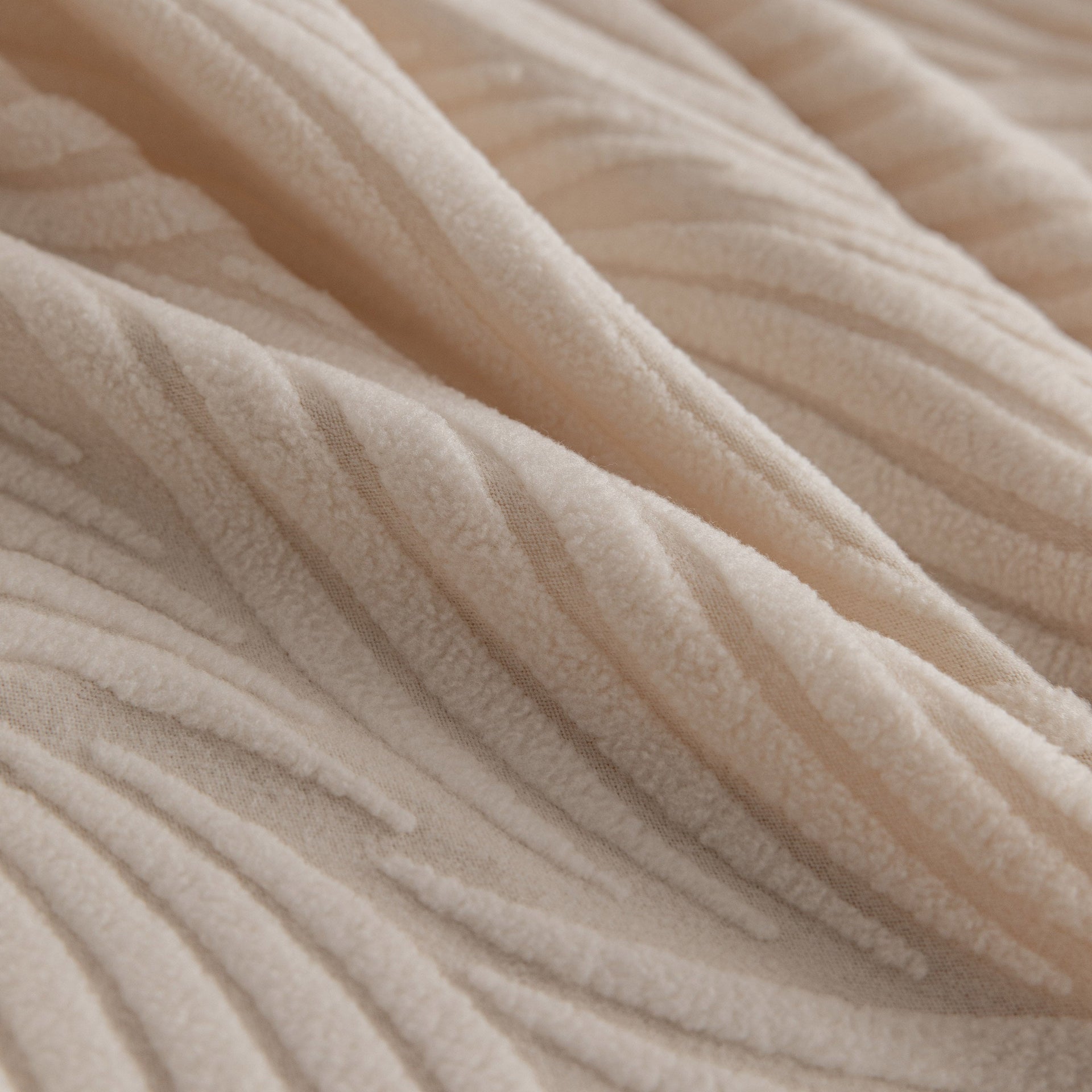 Modern Wavy Jacquard Sofa Slipcover, High Stretch Sofa Cover with 3D Organic Texture