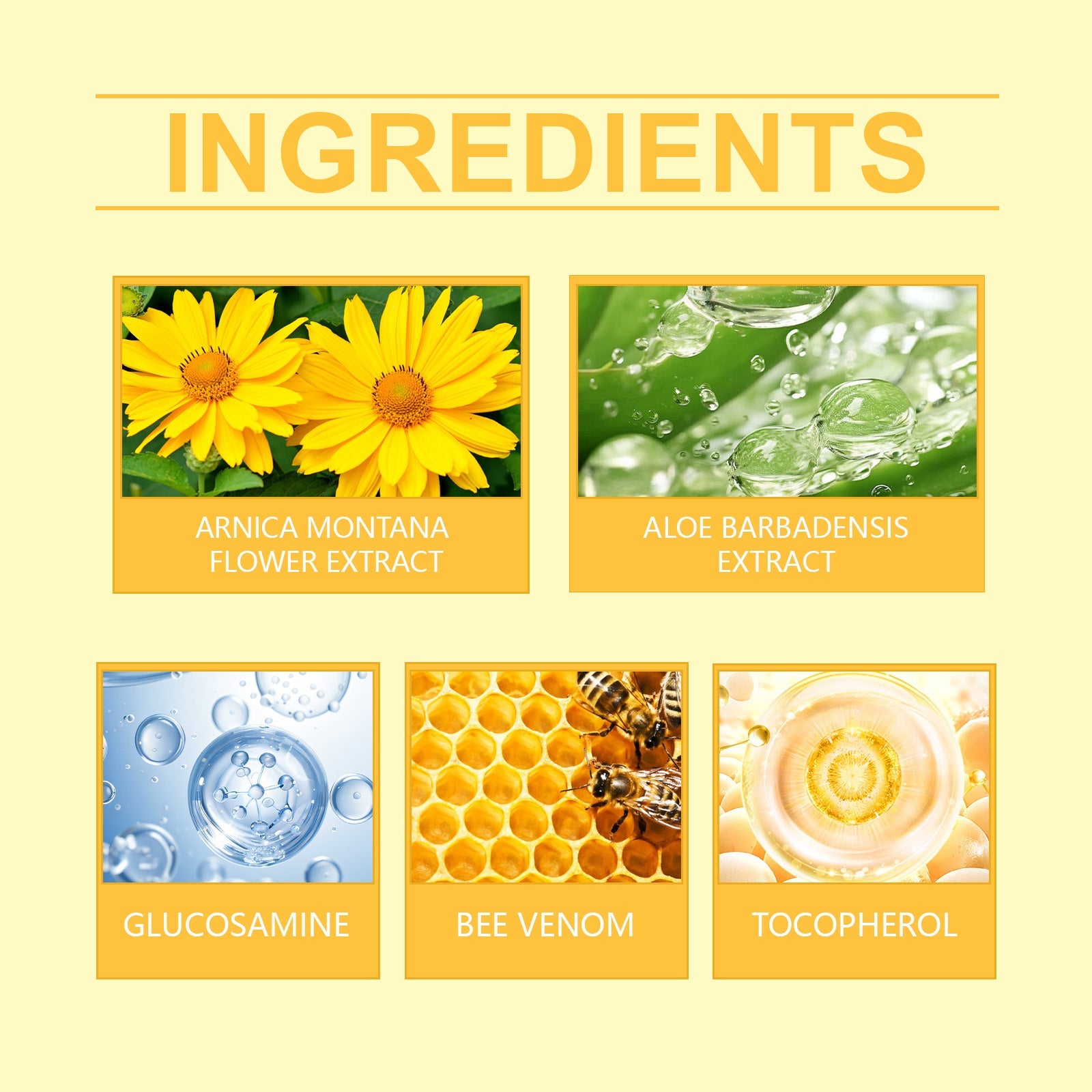 Bee Venom Joint Care Cream, Wrist And Knee Massage Repair Gentle Moisturizing Joint Care Cream