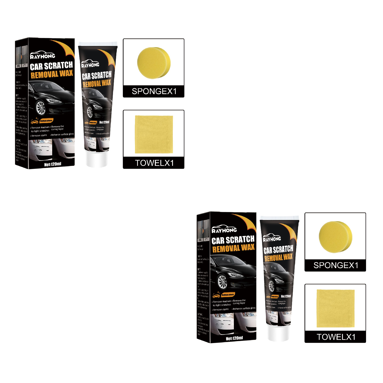 Scratch Removal Wax, Car Paint Protective Polishing Remove Marks Maintenance Paint Repair Cleaning Decontamination Abrasive