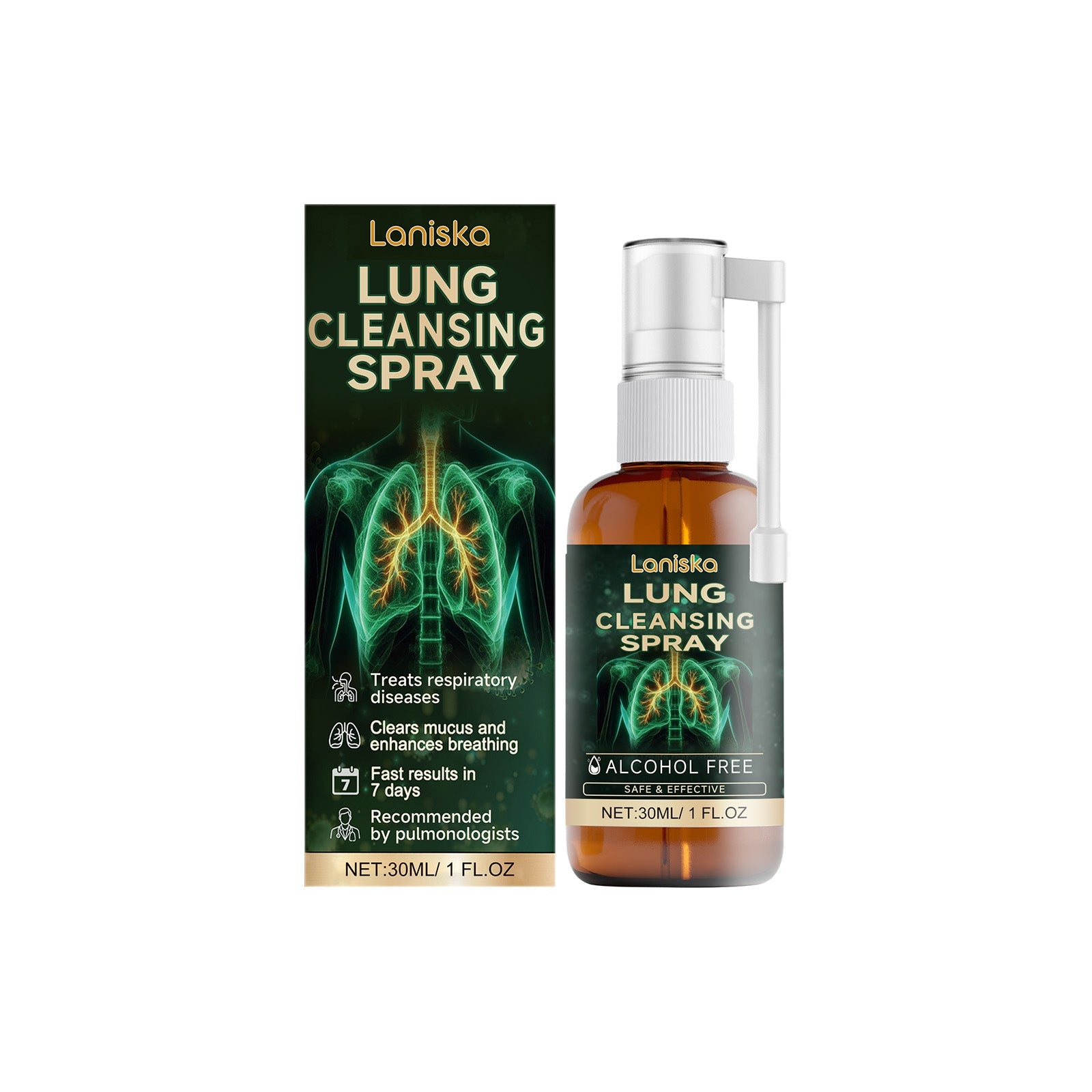 Herbal Body Cleansing Spray Body Repair Cough Relief Herbal Ingredients Treatment Spray