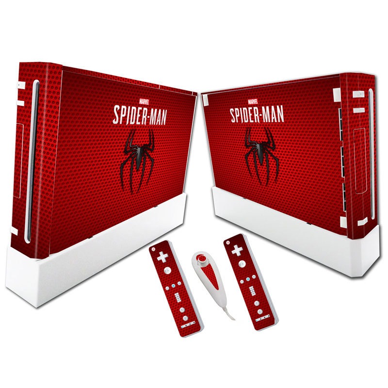 Suitable for WII stickers wii console cartoon protective film Spider-Man Fortress Night multiple styles without leaving glue