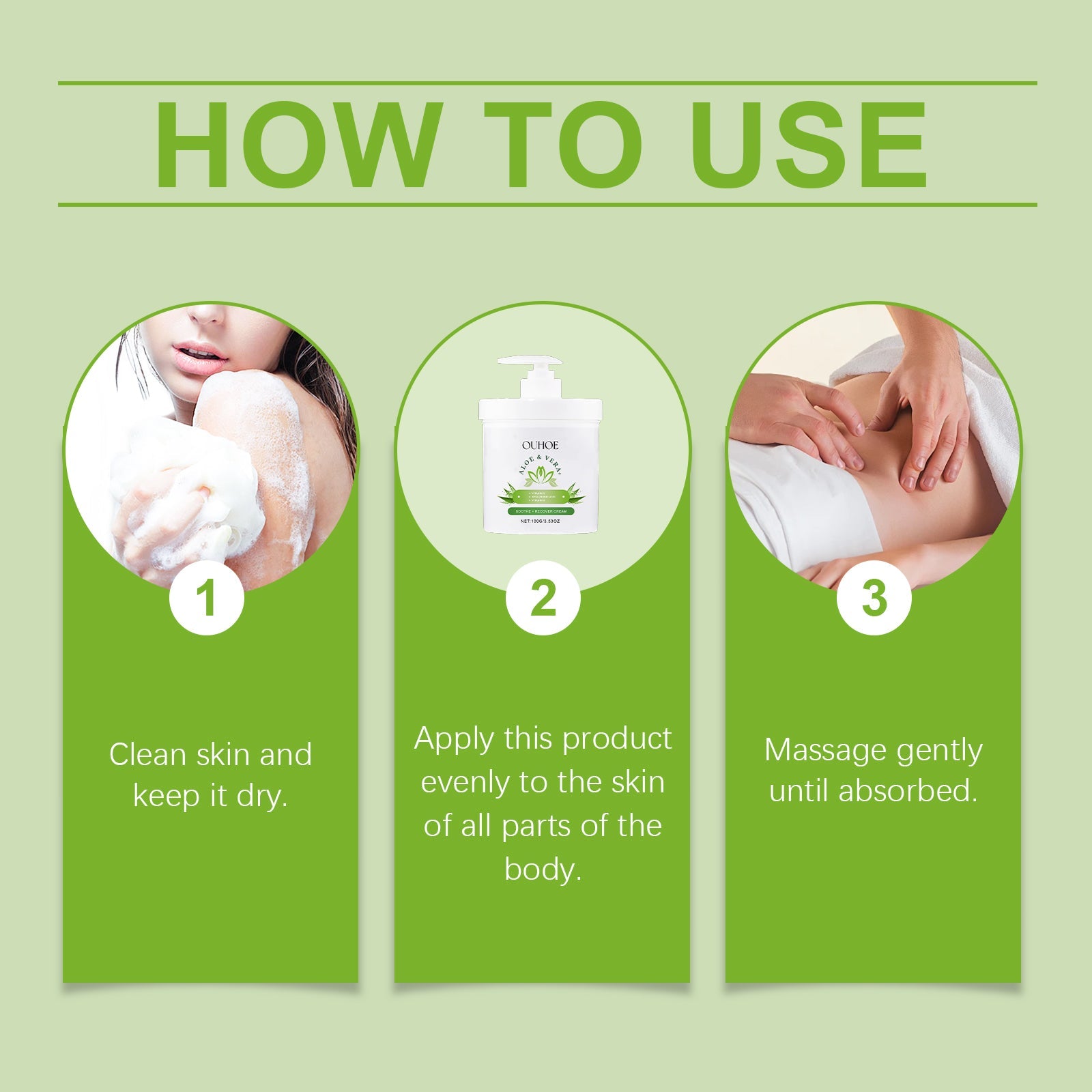 Aloe Vera Firming Moisturizer, Gentle Moisturizing Facial Skin Glow Moisturizing Cream