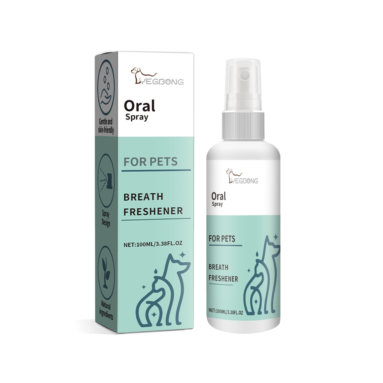 Pet Mint Fresh Breath Spray, Clean Your Dog's Bad Breath Fresh Breath Care