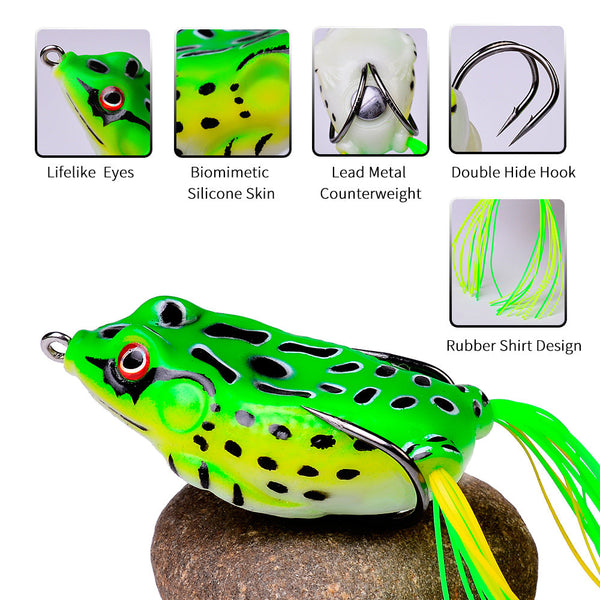 New Thunder Frog Lure Fake Bait Simulation Fake Bait Soft Bait Lua Bait Black Fish Bait