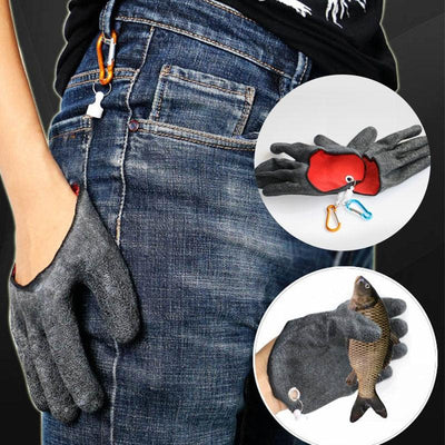 Fishing Catching Gloves Fisherman Professional Catch Fish Gloves with Magnetic Hooks Cut Puncture Resistant Protect Hand