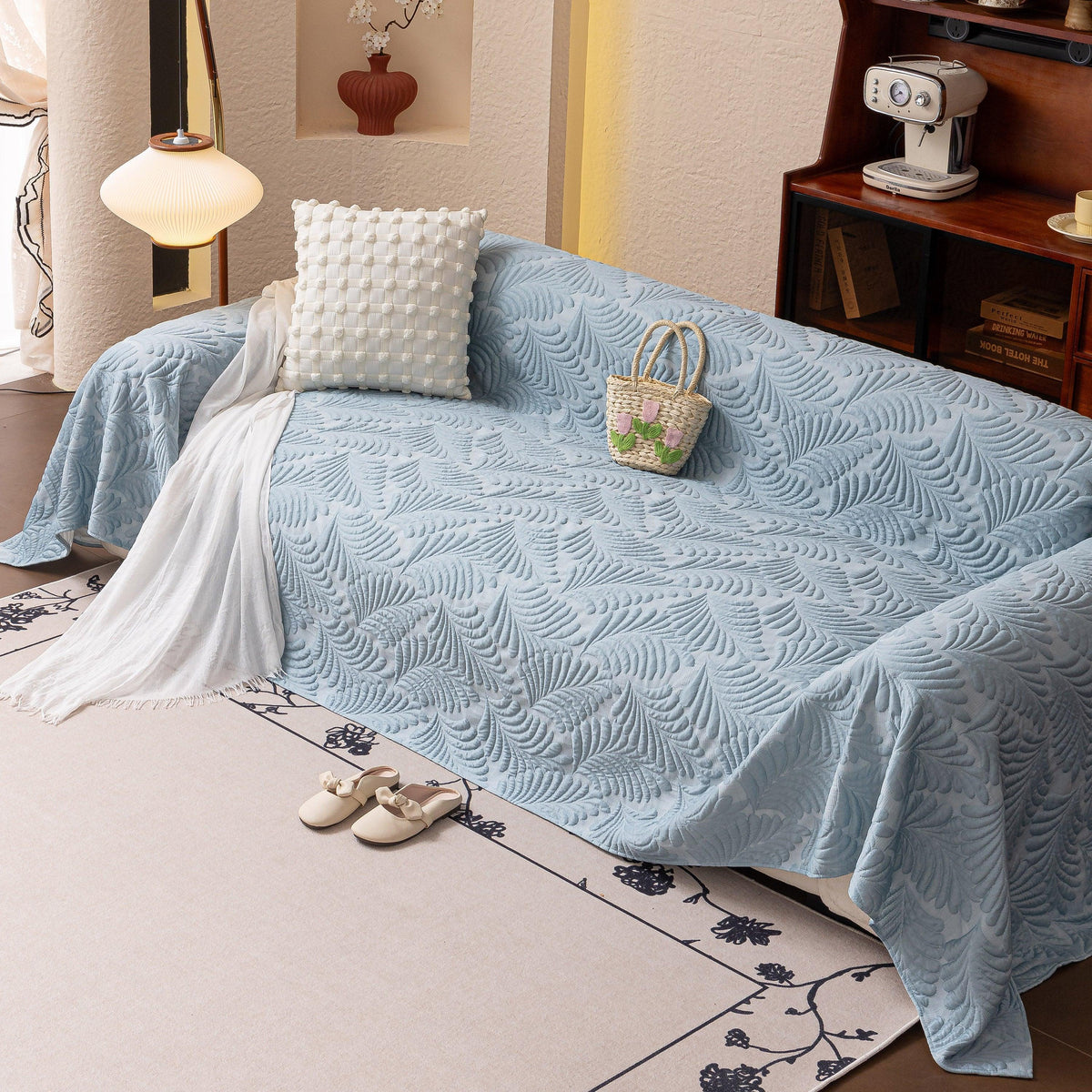 Cooling Quilted Non-Slip Furniture Protector for Pets & Kids, Washable Sofa Slipcover