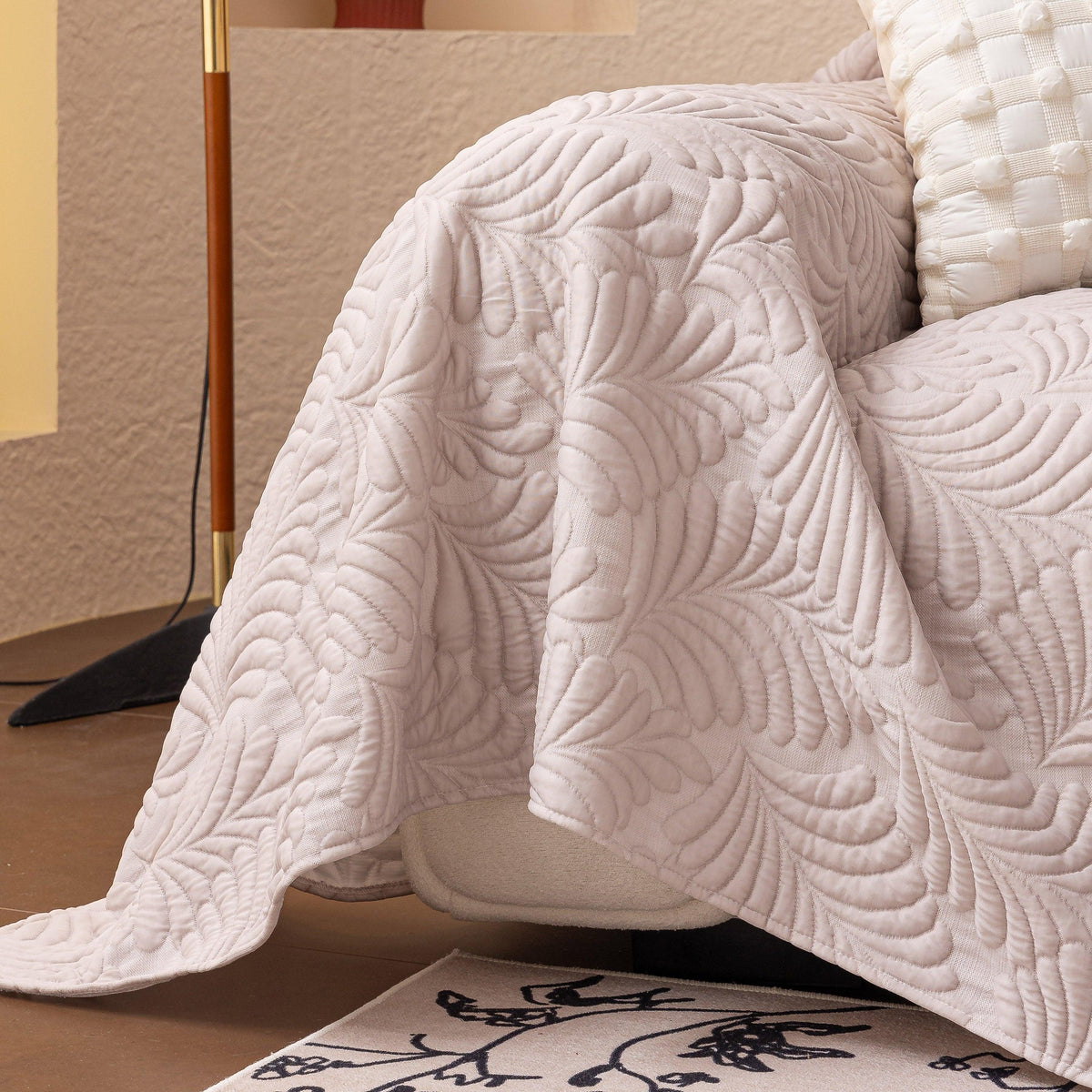 Cooling Quilted Non-Slip Furniture Protector for Pets & Kids, Washable Sofa Slipcover
