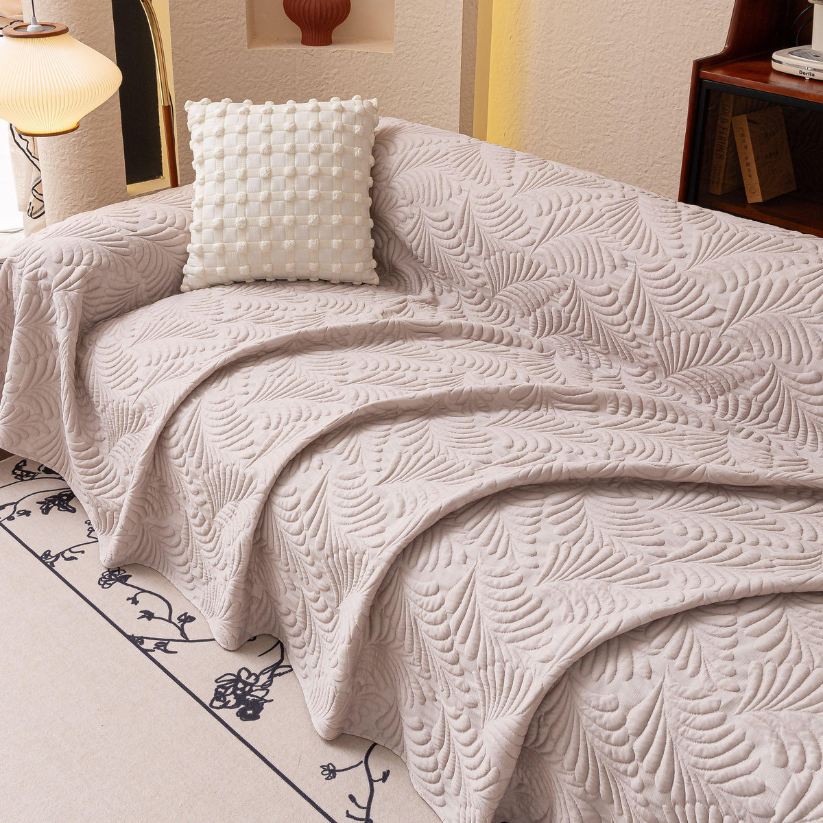 Cooling Quilted Non-Slip Furniture Protector for Pets & Kids, Washable Sofa Slipcover