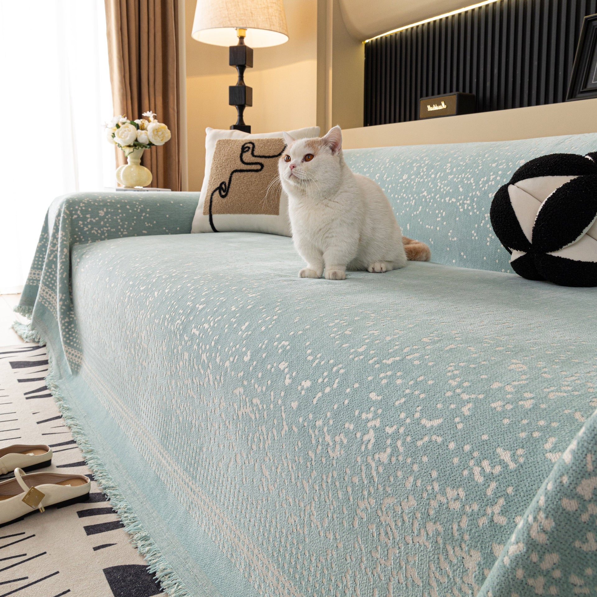 Luxury Throw Slipcovers for Sofas, Heavy-Duty Sofa Protector for Sectional Sofas