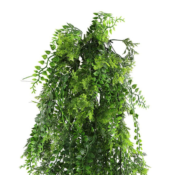 Dense Tropical Fern Artificial Hanging Plant 30in – UV Resistant