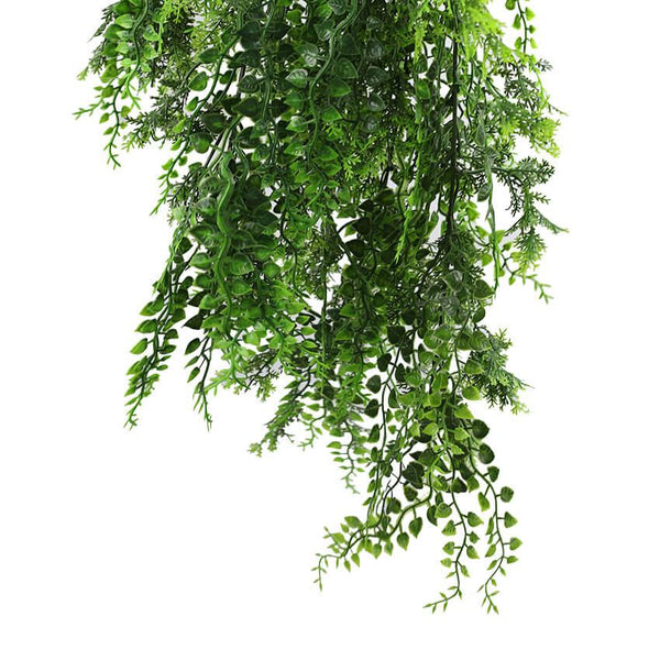Dense Tropical Fern Artificial Hanging Plant 30in – UV Resistant
