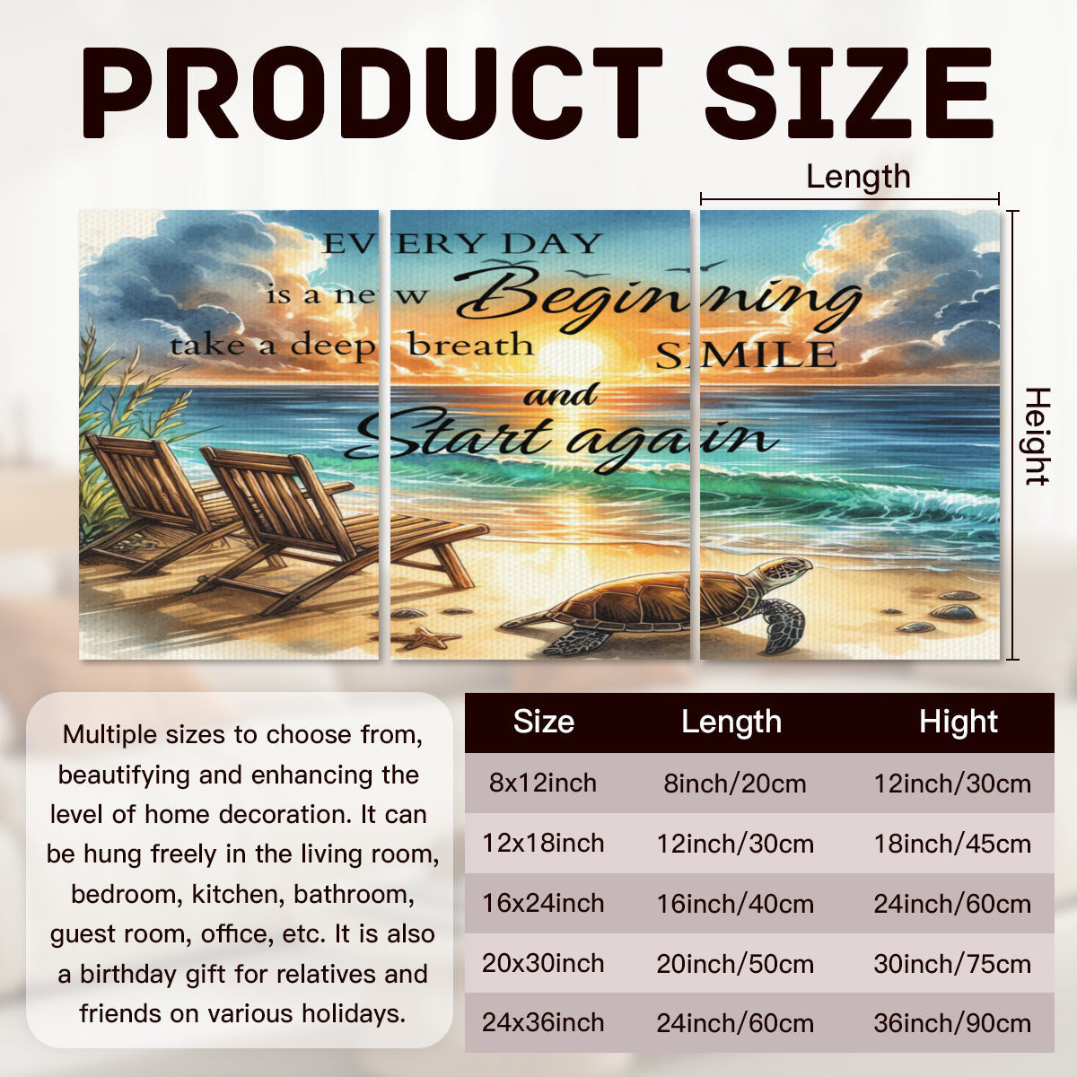 Triptych Canvas Wall Art – 