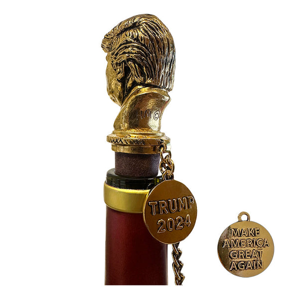 24k Gold Plated Trump Bottle Stopper - Limited Edition