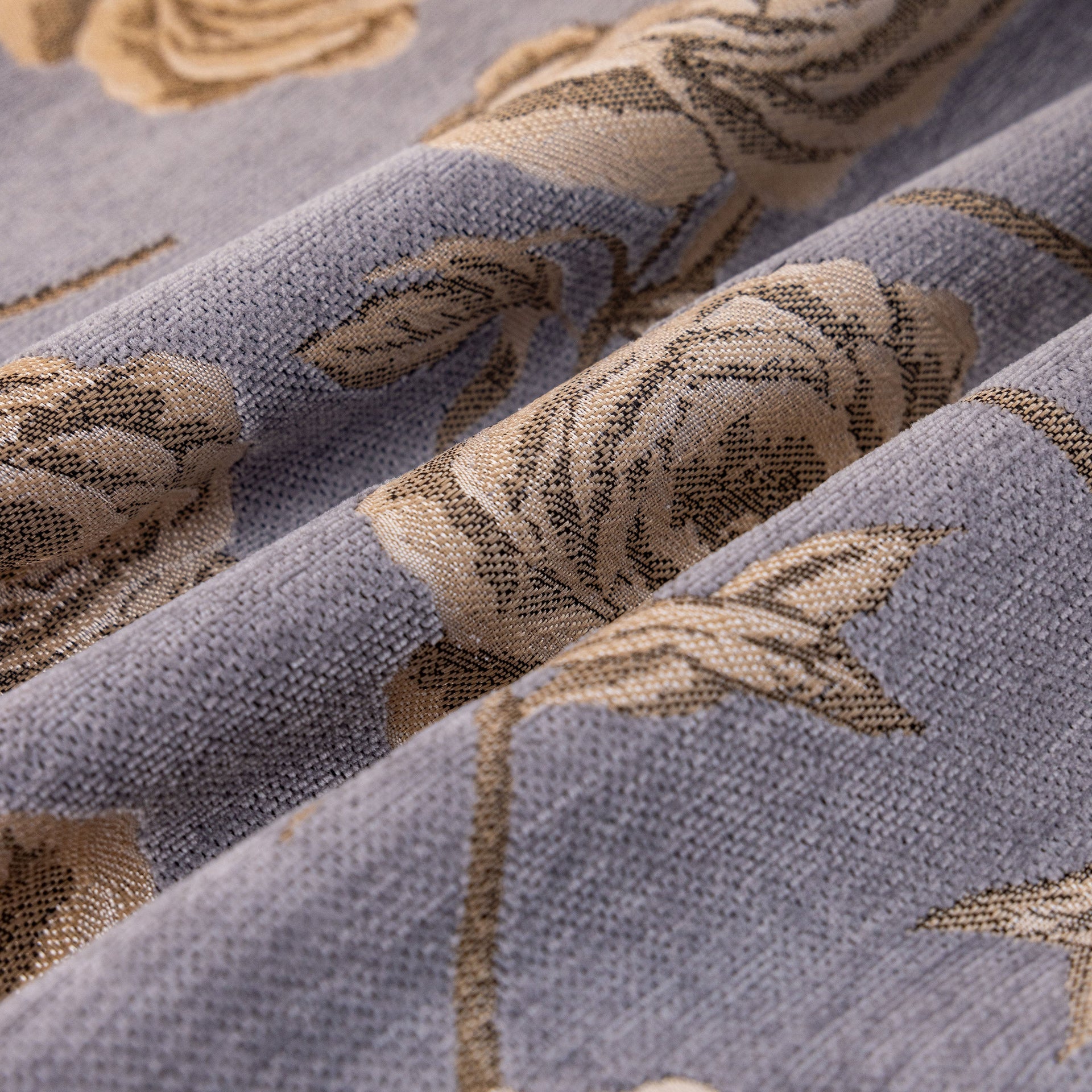 French Country Floral Sofa Cover with Ruffled Skirt, Farmhouse Decor for Living Room