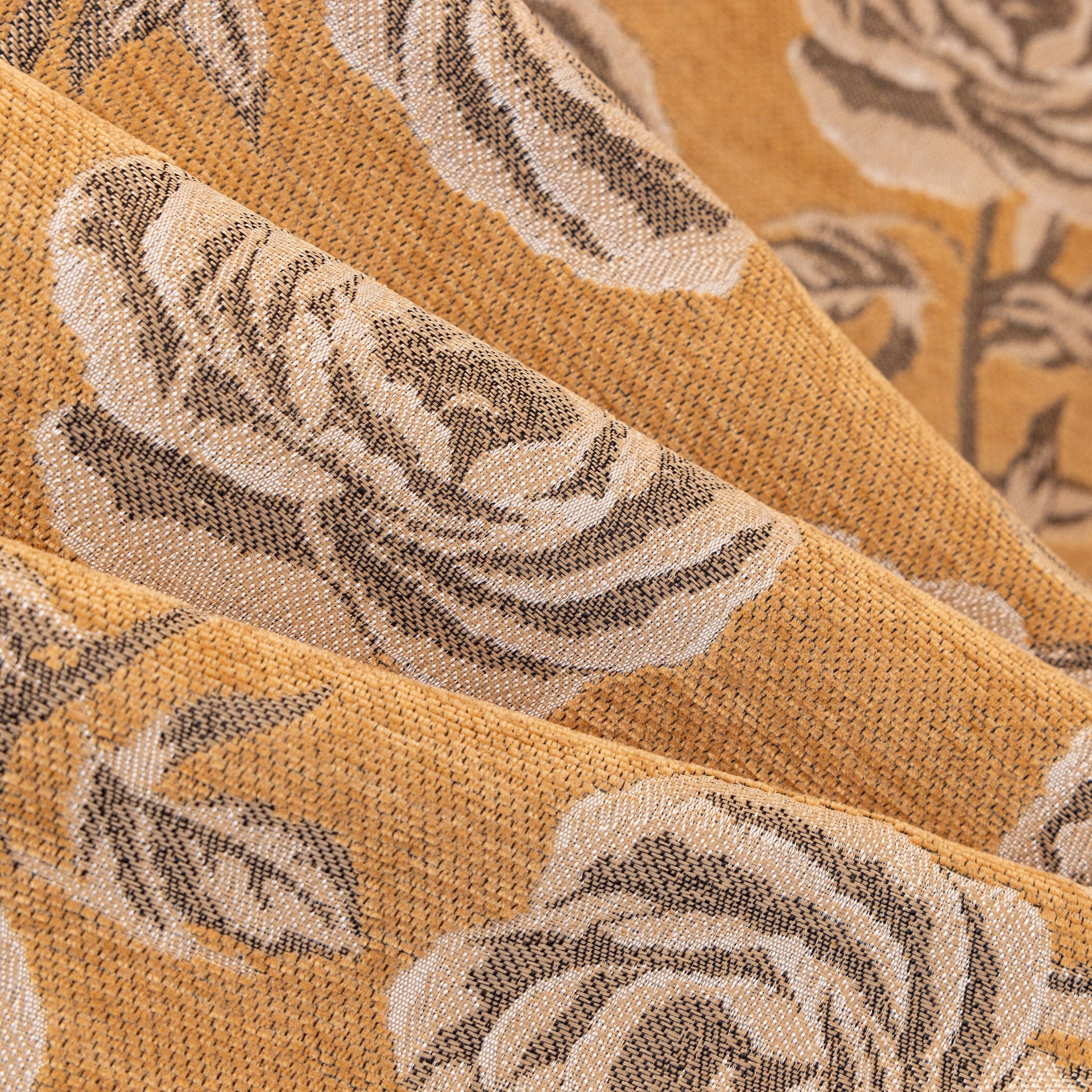 French Country Floral Sofa Cover with Ruffled Skirt, Farmhouse Decor for Living Room